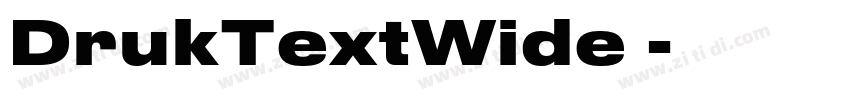 DrukTextWide 字体转换